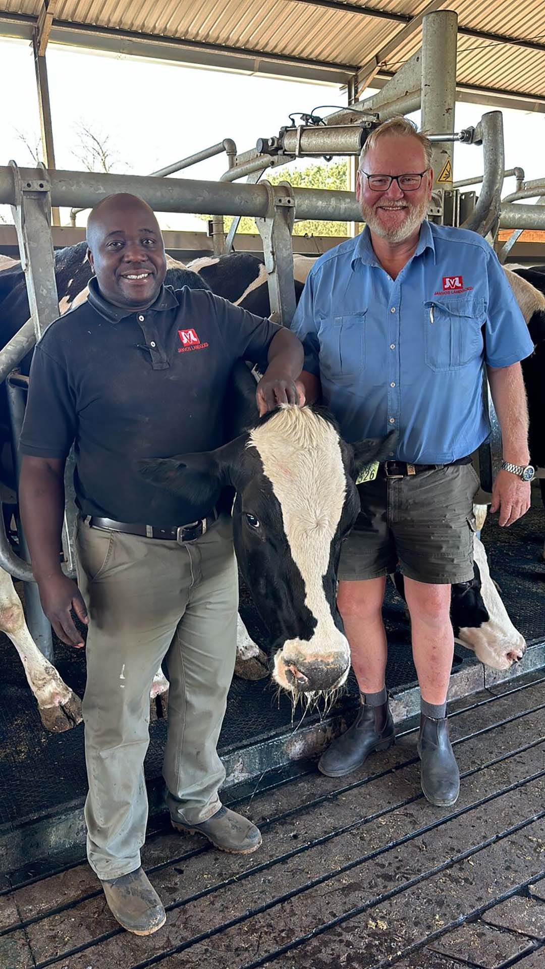 Jan Grey and Tatolo Mabuya believe that teamwork and attention to detail are the foundation of this dairy’s success.