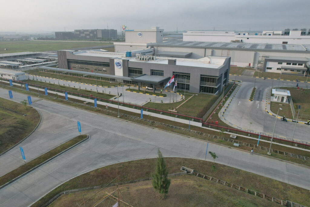 The new factory of Frisian Flag Indonesia in Cikarang, near Jakarta.