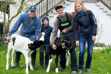 Rene Durand runs the farm and milks 22 cows with his wife Zoe and son Dominic. Photos: Chris McCullough