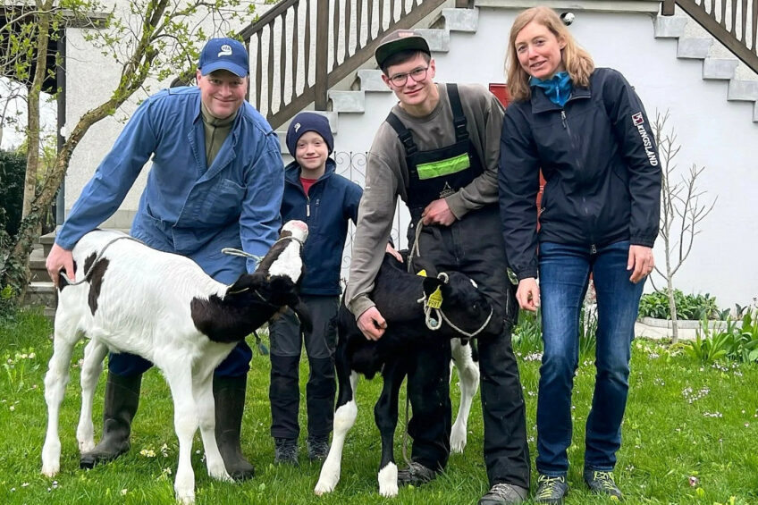 Rene Durand runs the farm and milks 22 cows with his wife Zoe and son Dominic. Photos: Chris McCullough