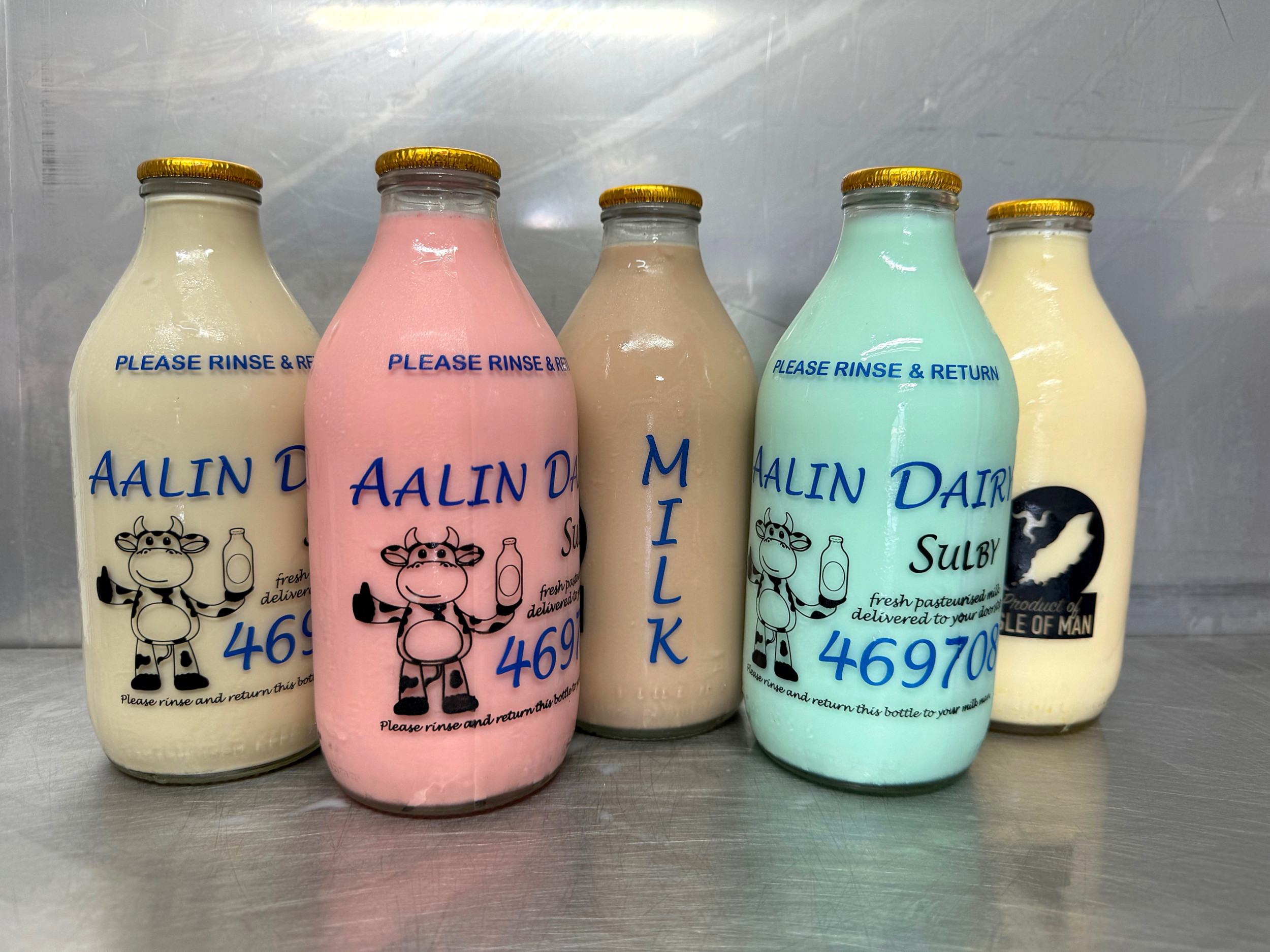 All our milk is sold at 85p per pint delivered direct to the customer base by drivers. Photo: Aalin Dairy Farm